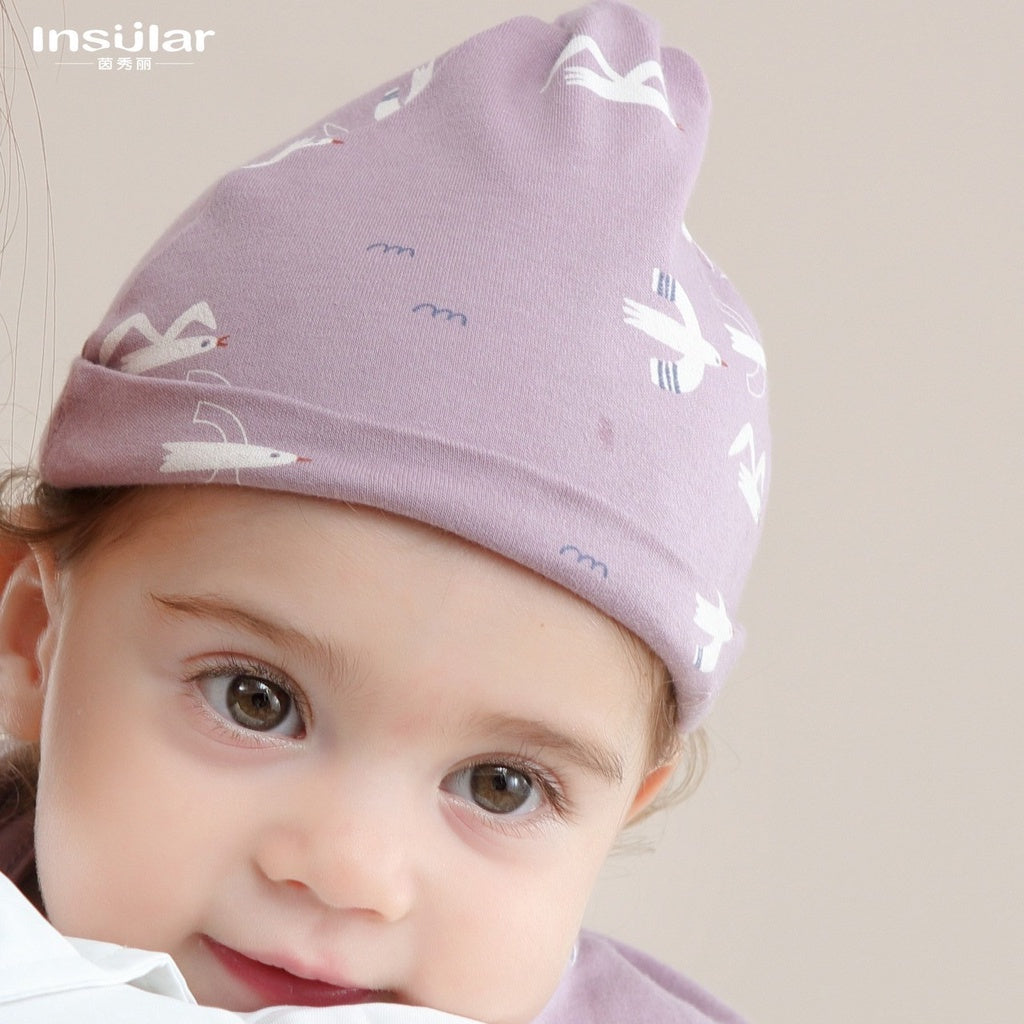 2in1 bedong katun + topi newborn set kain swaddle bayi catalog NSLR RD