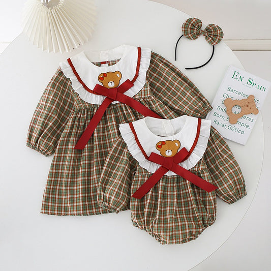 (free bandana) 0-4thn | DRESS JUMPER BAJU BAYI ANAK JUMPSUIT ROMPER PEREMPUAN XGGJ GM 3 4