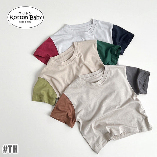 1-5thn | Tshirt Kaos Korea Basic Lengan Pendek Anak Laki-laki Pakaian Bayi MYTT catalog TH