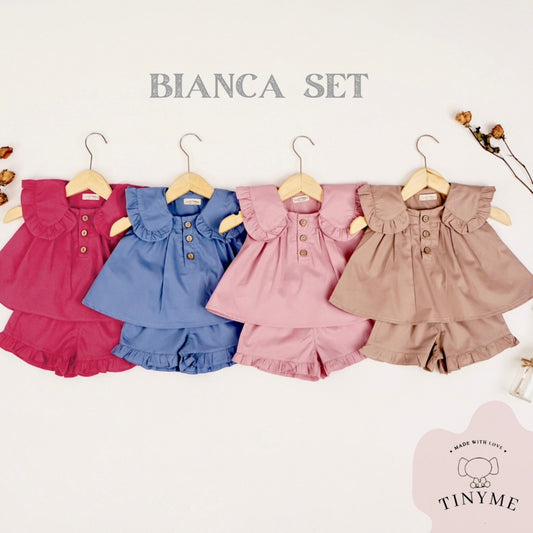 TINYME 0-3 thn || SETELAN ANAK SET ATASAN CELANA RUFFLE BAYI catalog TMTM BIANCA