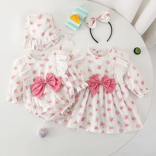 (free bandana) 0-3thn | DRESS JUMPER BAJU BAYI ANAK JUMPSUIT ROMPER PEREMPUAN XGGJ GO 7&8