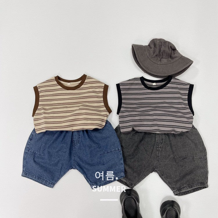 1-5thn | Tshirt Kaos Korea Basic Oblong Kutang Anak Laki-laki Pakaian Bayi KQHZ catalog KAF