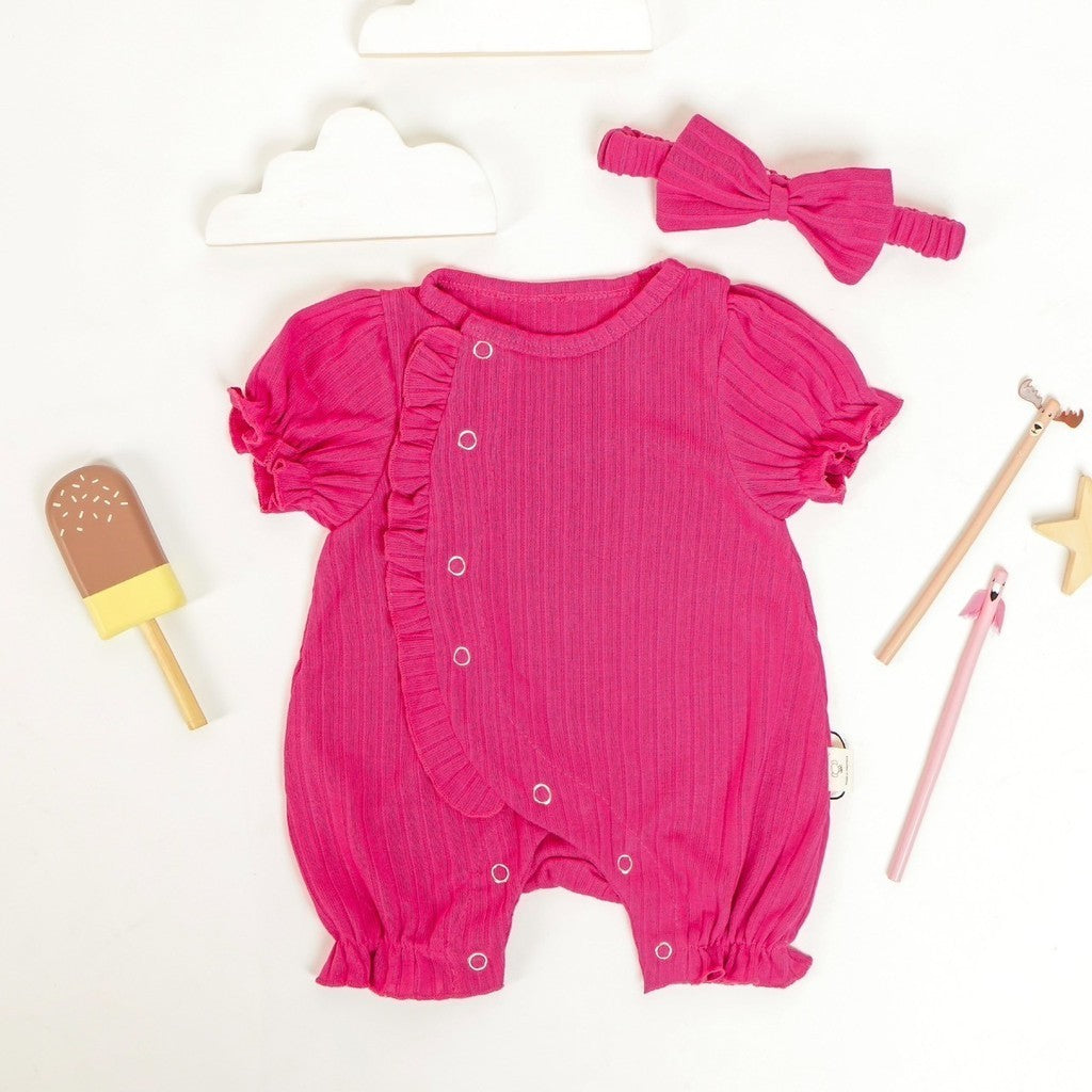 TINYME (free bandana) 0-18bln JUMPER RUFFLE BASIC BAYI | JUMPSUIT ROMPER ANAK catalog TMTM CHLOE