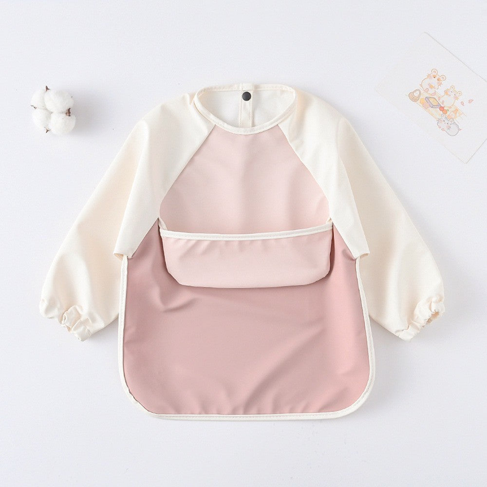 BIB BAYI BAJU BLW LENGAN PANJANG / BABY SILICONE CELEMEK MAKAN MPASI / SLABBER / TATAKAN AIR LIUR DQIN DT catalog