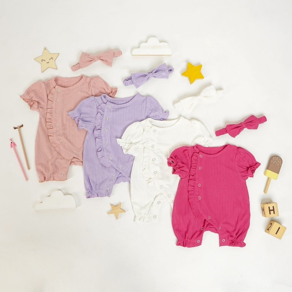 TINYME (free bandana) 0-18bln JUMPER RUFFLE BASIC BAYI | JUMPSUIT ROMPER ANAK catalog TMTM CHLOE