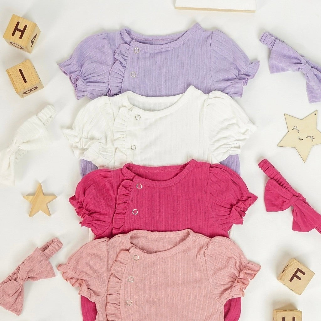 TINYME (free bandana) 0-18bln JUMPER RUFFLE BASIC BAYI | JUMPSUIT ROMPER ANAK catalog TMTM CHLOE