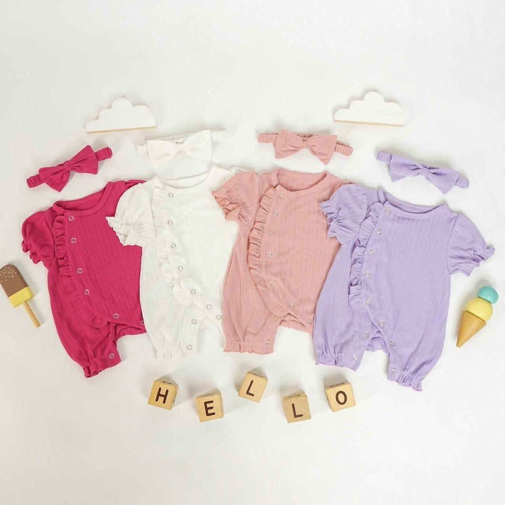 TINYME (free bandana) 0-18bln JUMPER RUFFLE BASIC BAYI | JUMPSUIT ROMPER ANAK catalog TMTM CHLOE