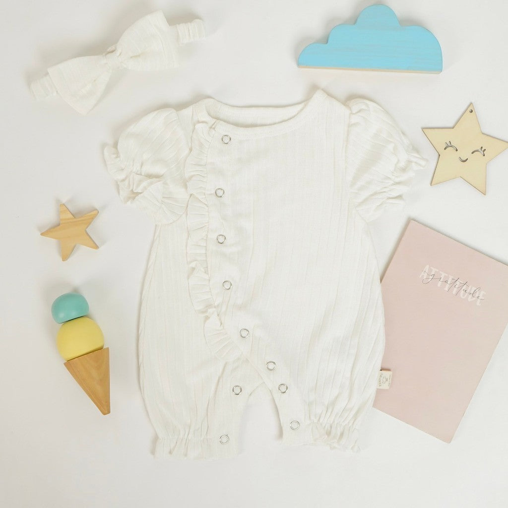 TINYME (free bandana) 0-18bln JUMPER RUFFLE BASIC BAYI | JUMPSUIT ROMPER ANAK catalog TMTM CHLOE