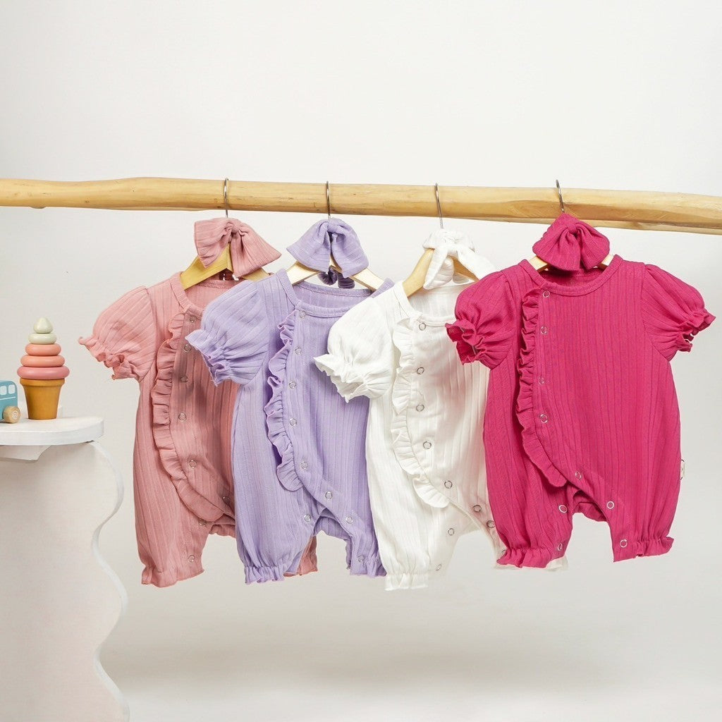 TINYME (free bandana) 0-18bln JUMPER RUFFLE BASIC BAYI | JUMPSUIT ROMPER ANAK catalog TMTM CHLOE