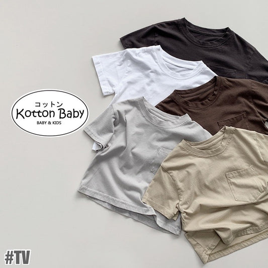 1-5thn | Tshirt Kaos Korea Basic Lengan Pendek Anak Laki-laki Pakaian Bayi MYTT catalog TV
