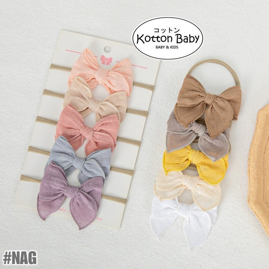 KADOSORA - 0-3 thn | Bandana bayi headband premium import pita anak perempuan catalog QUIN NAG