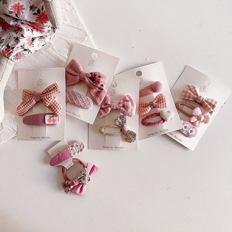 (isi 2/3pcs) Set Jepitan rambut | Ikat Rambut | bayi anak import perempuan aksesoris catalog WGEP PM