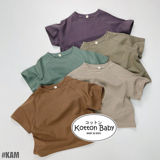 1-5thn | Tshirt Kaos Korea Basic Lengan Pendek Anak unisex Pakaian Bayi KQHZ catalog KAM