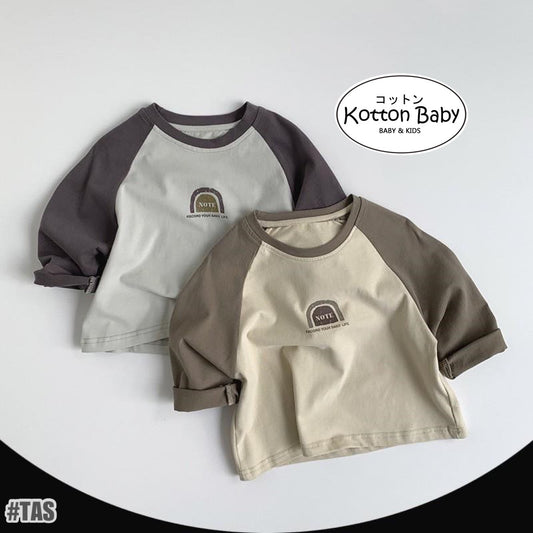 1-5thn | Tshirt Kaos Korea Basic Lengan Panjang Oblong Anak Laki-laki Pakaian Bayi MYTT catalog TAS