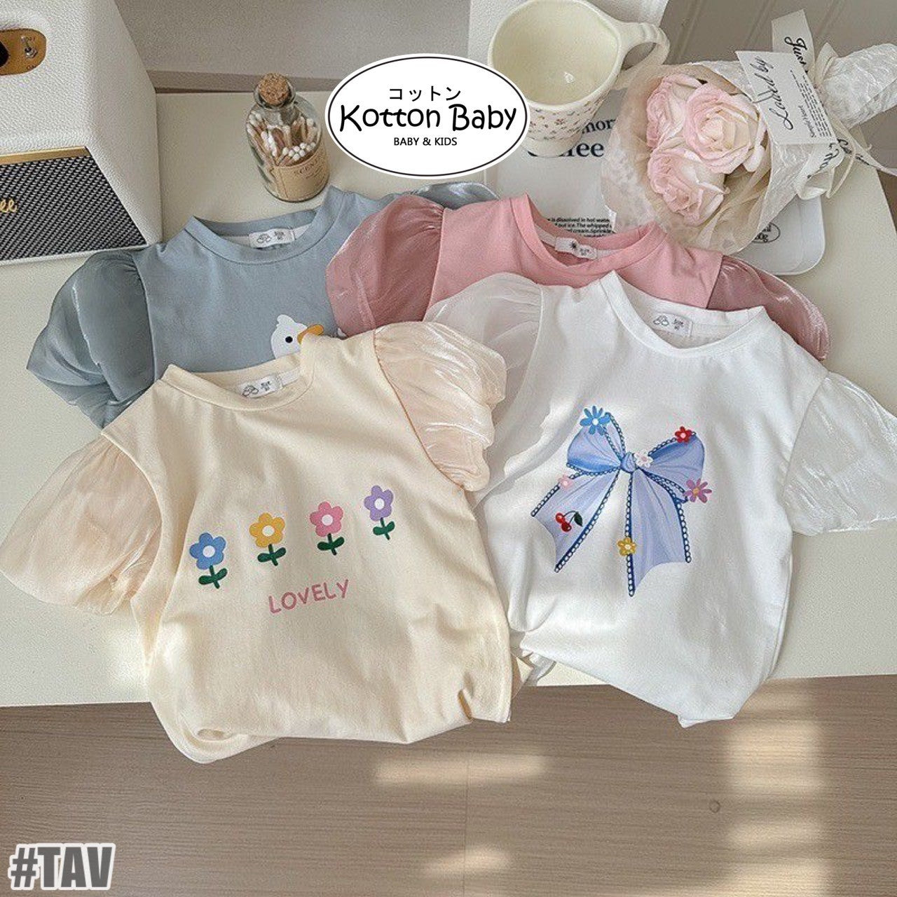 2-6 thn || ATASAN BAJU KAOS BASIC CASUAL BAYI PAKAIAN ANAK PEREMPUAN catalog NXTY TAV