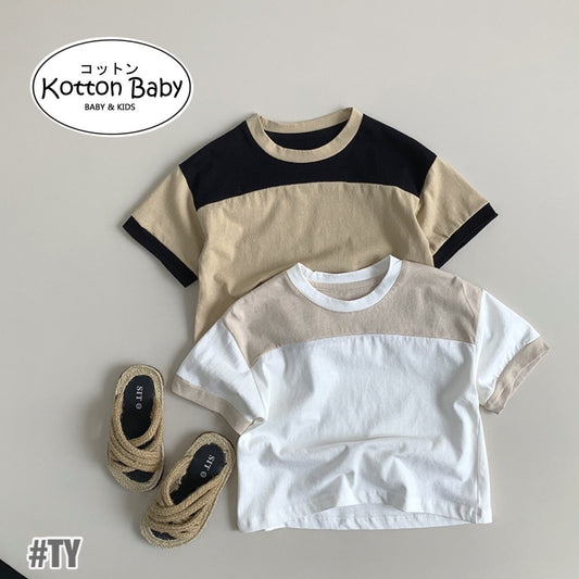 1-5thn | Tshirt Kaos Korea Basic Lengan Pendek Anak Laki-laki Pakaian Bayi MYTT catalog TY