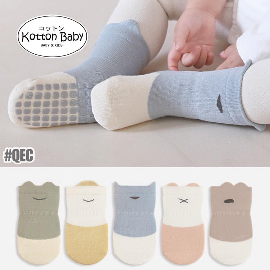 0-5 thn | KAOS KAKI BAYI ANAK IMPOR SOCKS LUCU KARAKTER KARTUN UNISEX catalog QN QEC