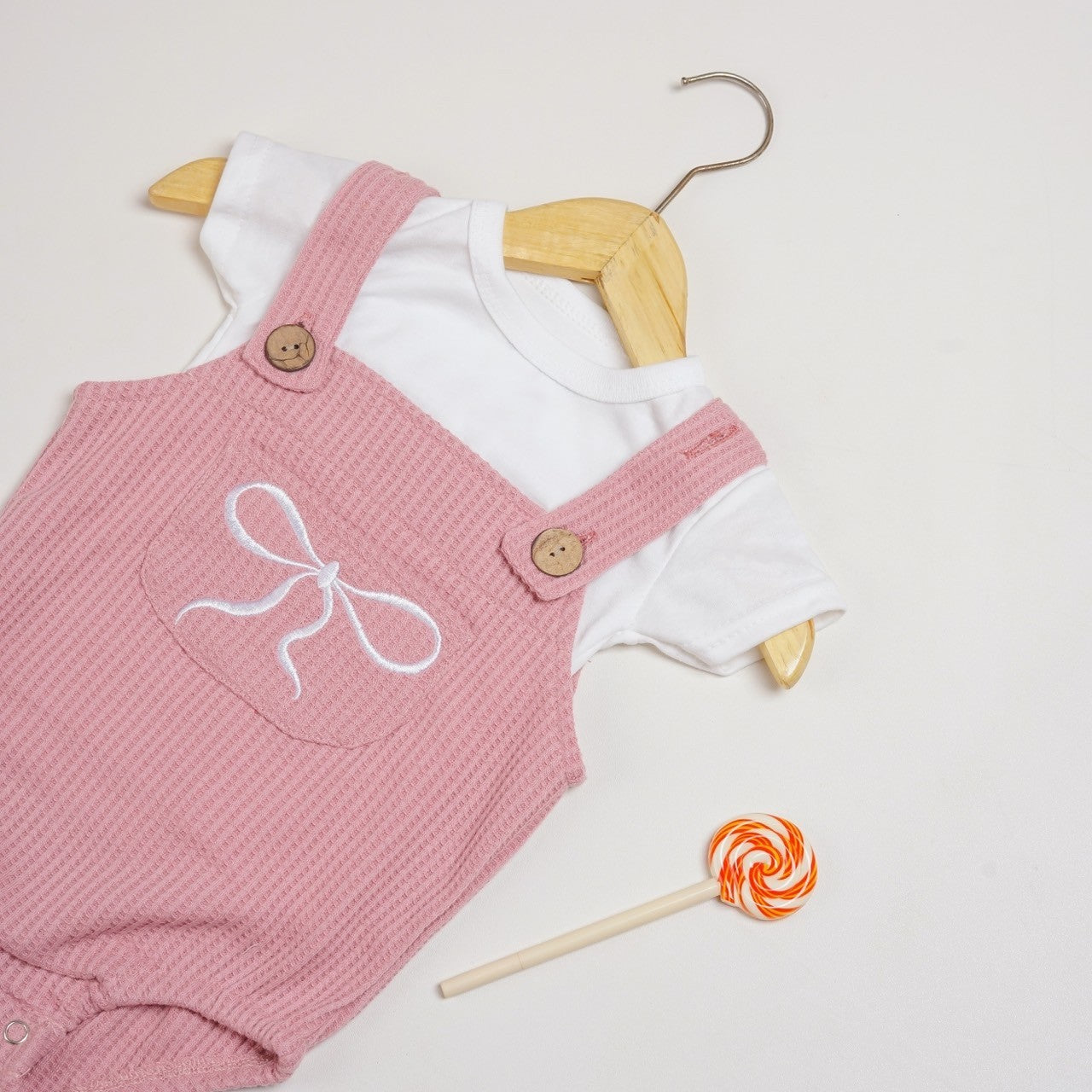 TINYME 0-18 bln || Set Jumpsuit Overall + Kaos  Celana Kodok Gantung Luaran Anak Bayi Catalog TMTM CARROL