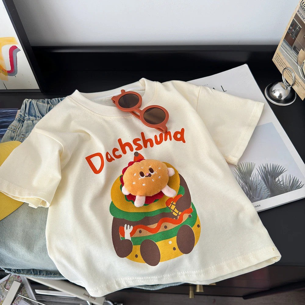 2-6thn | Tshirt Kaos Korea Basic Lengan Pendek Oblong karakter Anak Laki-laki Pakaian Bayi TXY catalog XBH