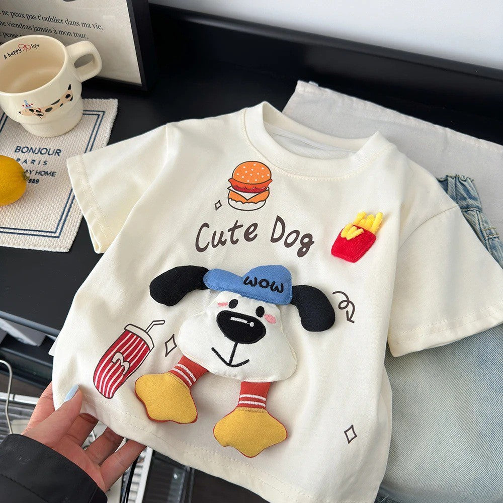 2-6thn | Tshirt Kaos Korea Basic Lengan Pendek Oblong karakter Anak Laki-laki Pakaian Bayi TXY catalog XBH