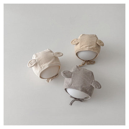 0-2 thn || Topi Bonnet Polos Bayi Newborn Anak Baby Emen Anak Impor Catalog OIMG OGG