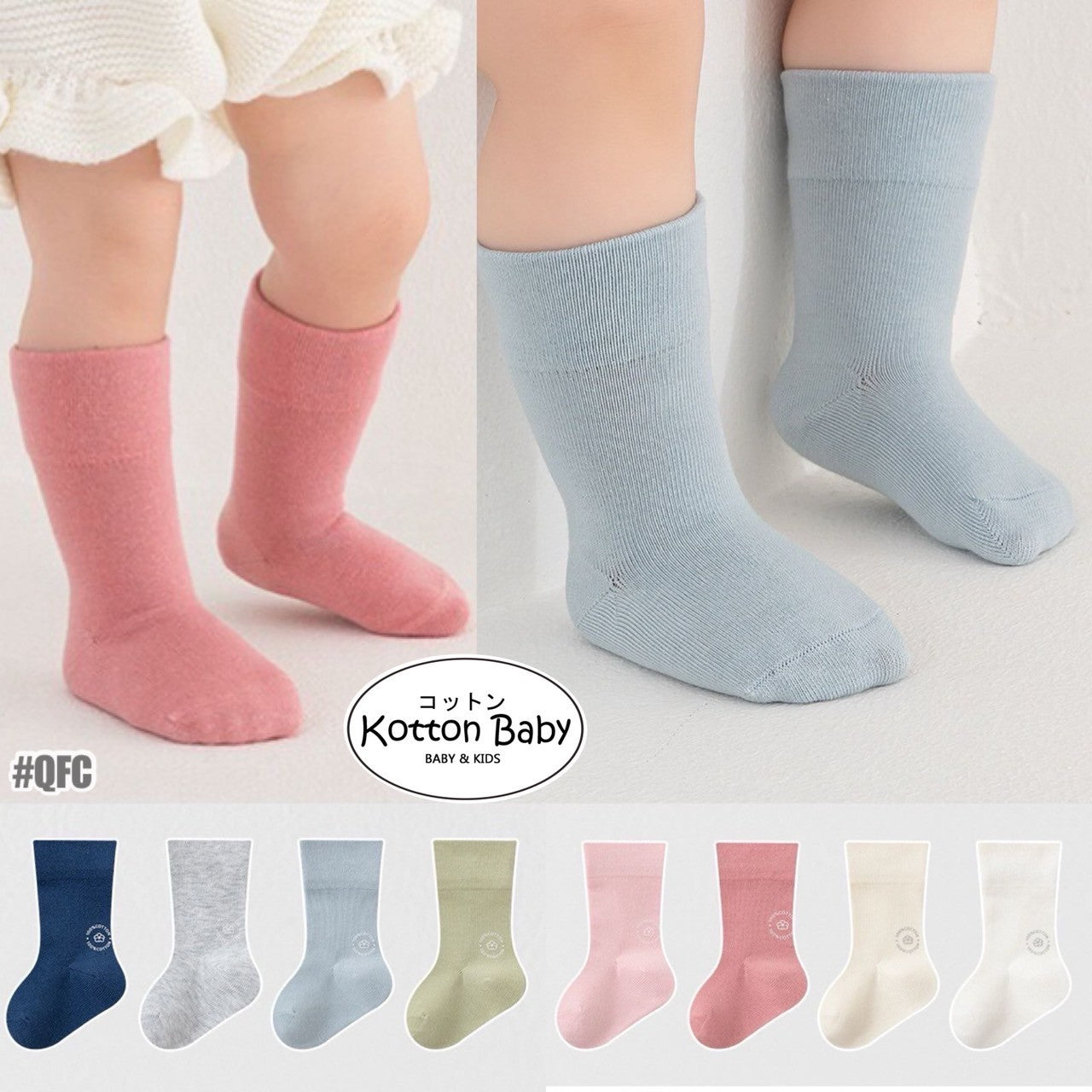 0-3 thn | KAOS KAKI BAYI ANAK IMPOR NEWBORN SOCKS PEREMPUAN catalog QN QFC