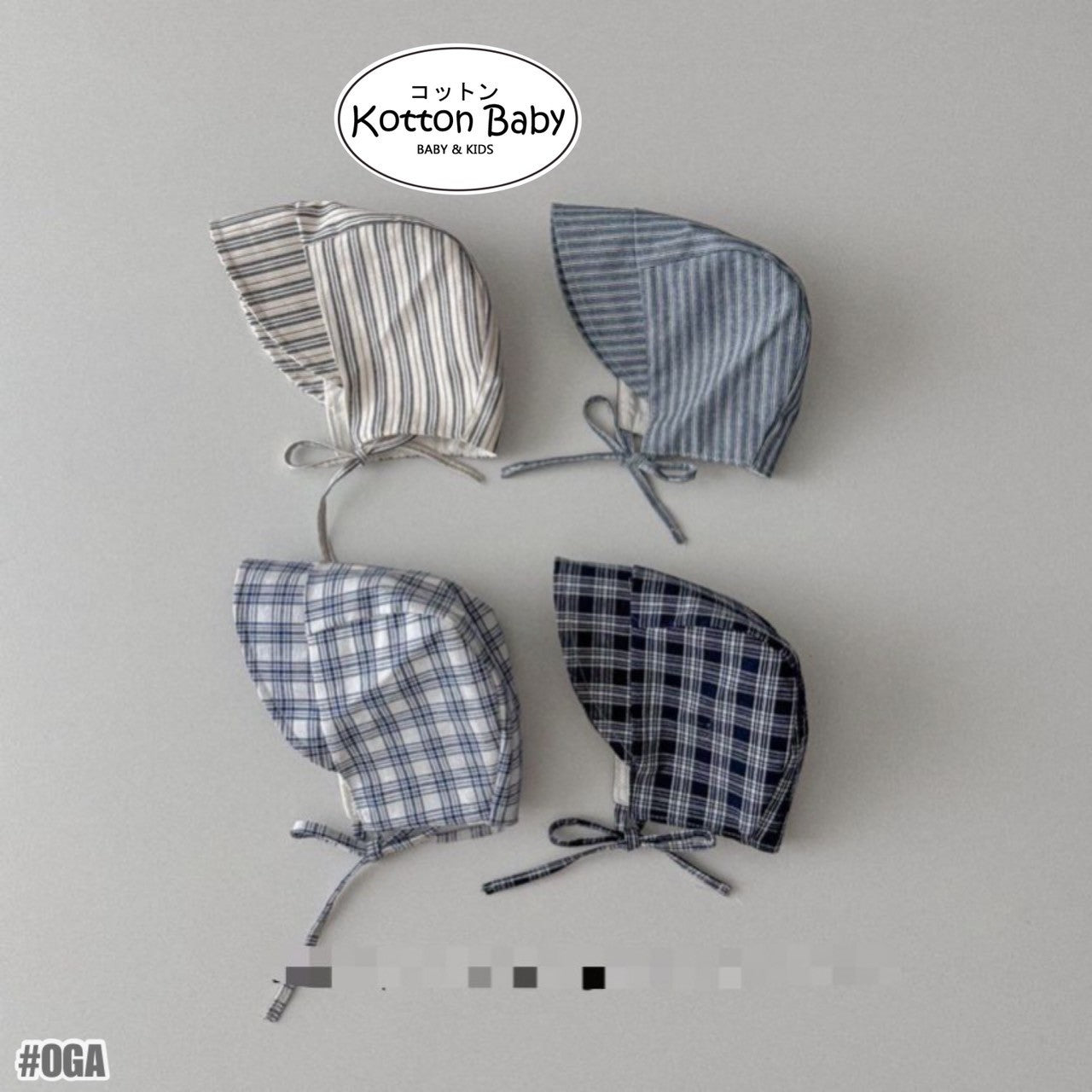 0-3 thn || Topi Bonnet Bayi Newborn Anak Emen Anak Impor Catalog OIMG OGA