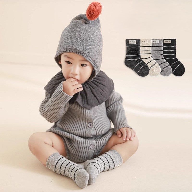 0-4 thn | KAOS KAKI BAYI ANAK IMPOR NEWBORN SOCKS UNISEX catalog QN QEX