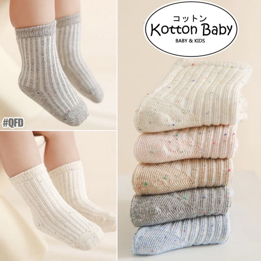 0-4 thn | KAOS KAKI BAYI ANAK IMPOR NEWBORN SOCKS UNISEX catalog QN QFD