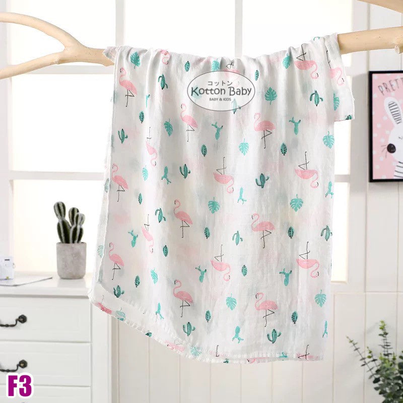 [120x110] Kain Bedong Muslin Bayi | Baby Swaddle Muslin Bamboo | Selimut Bayi Catalog DE