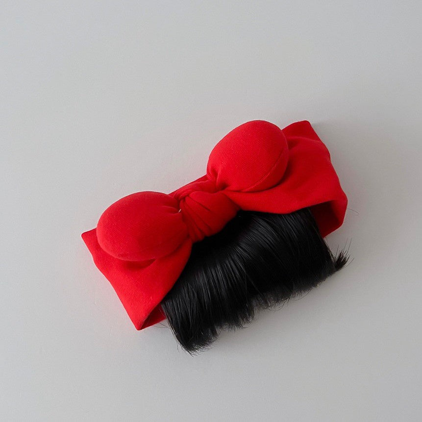 0-3 thn || Bandana Wig Korea Poni Rambut Palsu Topi Cepol Bayi Newborn Anak Catalog JNWG WA