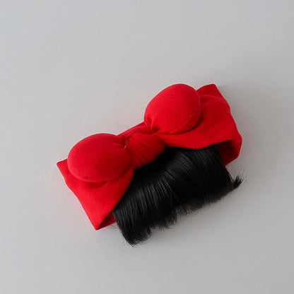 0-3 thn || Bandana Wig Korea Poni Rambut Palsu Topi Cepol Bayi Newborn Anak Catalog JNWG WA