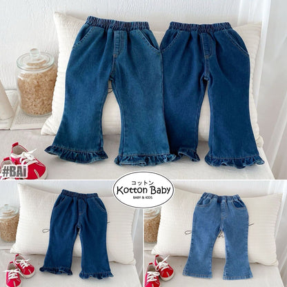 1-5 thn || CELANA PANJANG DENIM CUTBRAY  PAKAIAN ANAK PEREMPUAN CATALOG ZHBB BAi