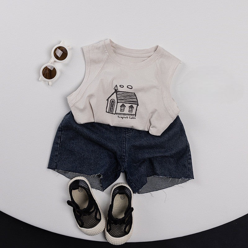 1-5 thn | Celana Pendek Denim Anak Laki-Laki Jalan Formal Bayi Catalog MYTT TAV