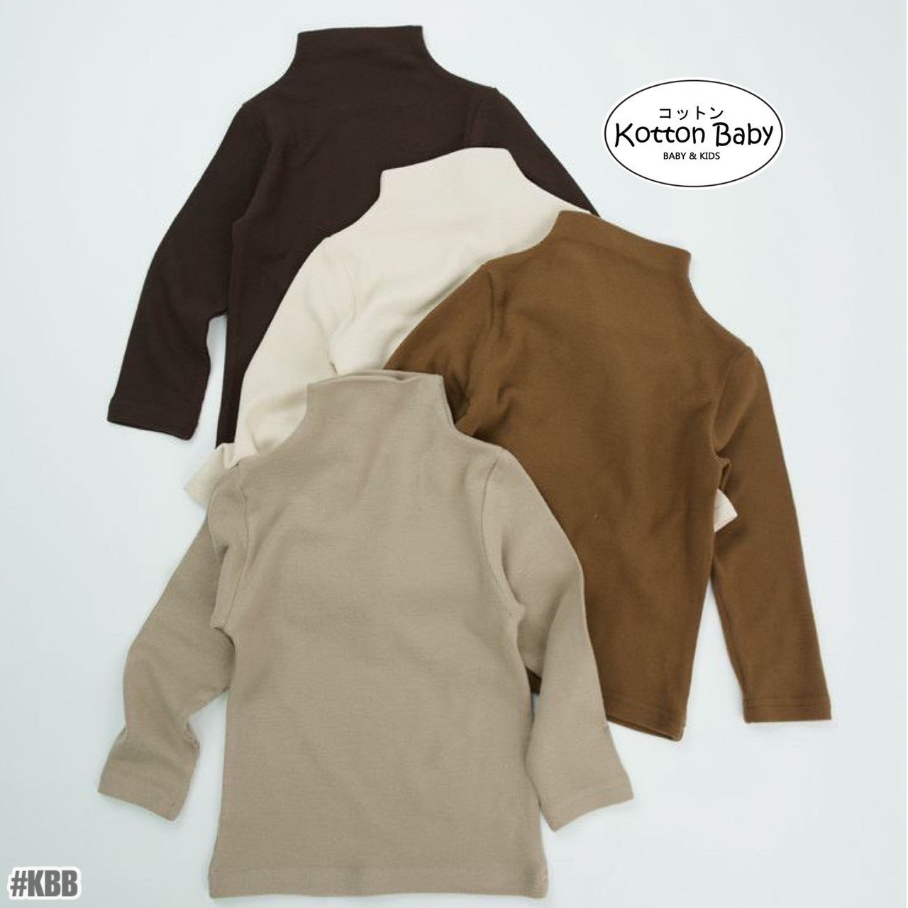 1-5 thn | Kaos Turtle Neck Sweater Lengan Panjang Atasan Anak Karakter Unisex catalog KQHZ KBB