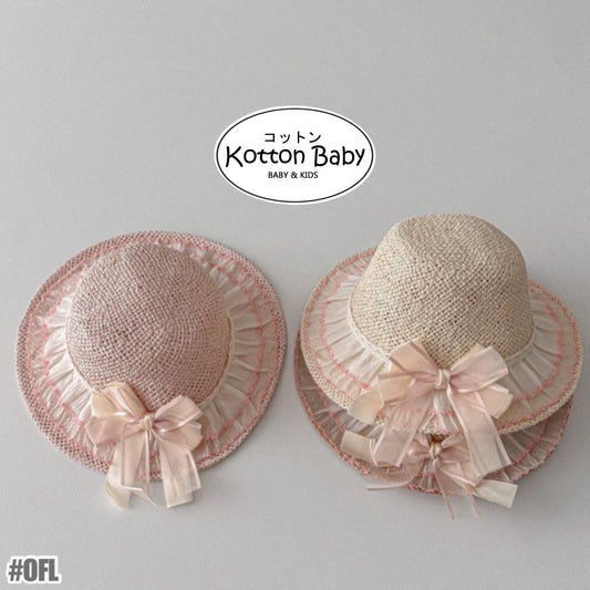 1-5 thn | TOPI PANTAI BUCKET RUFFLE HAT ANAK BAYI CATALOG OIMG OFL