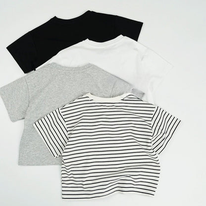 1-5thn | Tshirt Kaos Korea Basic Lengan Pendek Anak laki-laki Pakaian Bayi KQHZ catalog KBC