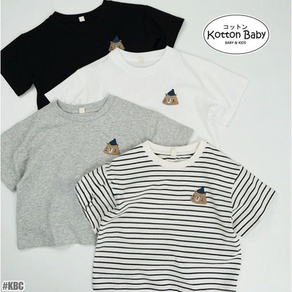 1-5thn | Tshirt Kaos Korea Basic Lengan Pendek Anak laki-laki Pakaian Bayi KQHZ catalog KBC