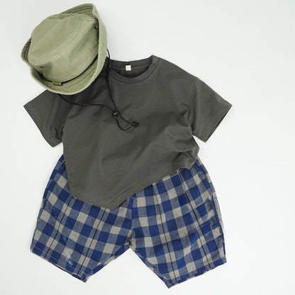 1-5thn | Tshirt Kaos Korea Basic Lengan Pendek Anak laki-laki Pakaian Bayi KQHZ catalog KBE