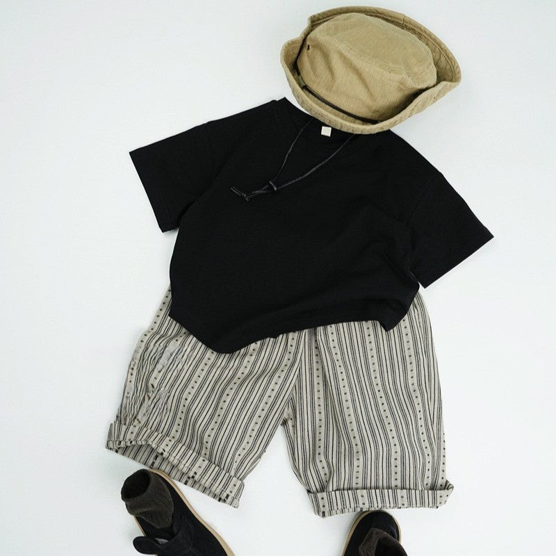 1-5thn | Tshirt Kaos Korea Basic Lengan Pendek Anak laki-laki Pakaian Bayi KQHZ catalog KBE