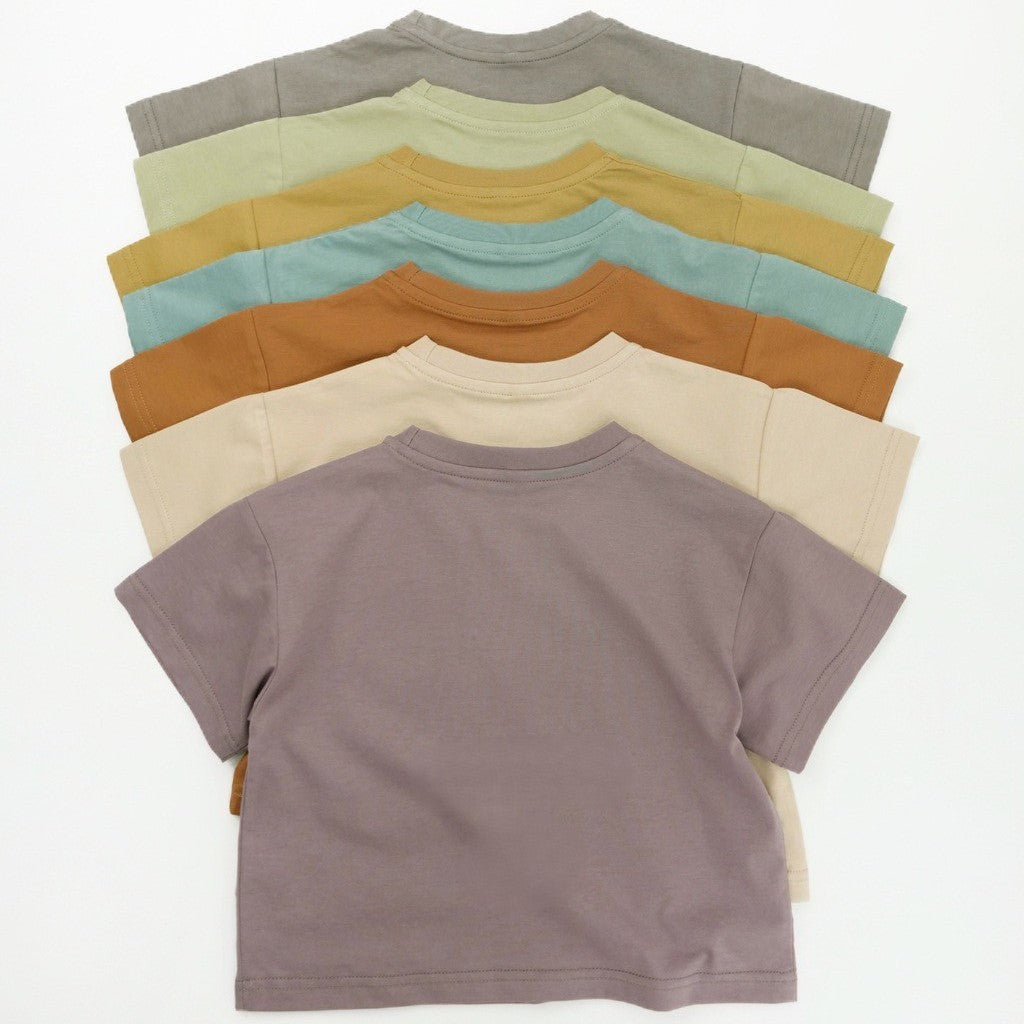 1-5thn | Tshirt Kaos Korea Basic Lengan Pendek Unisex Pakaian Bayi KQHZ catalog KBF