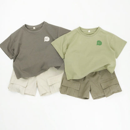 1-5thn | Tshirt Kaos Korea Basic Lengan Pendek Unisex Pakaian Bayi KQHZ catalog KBF