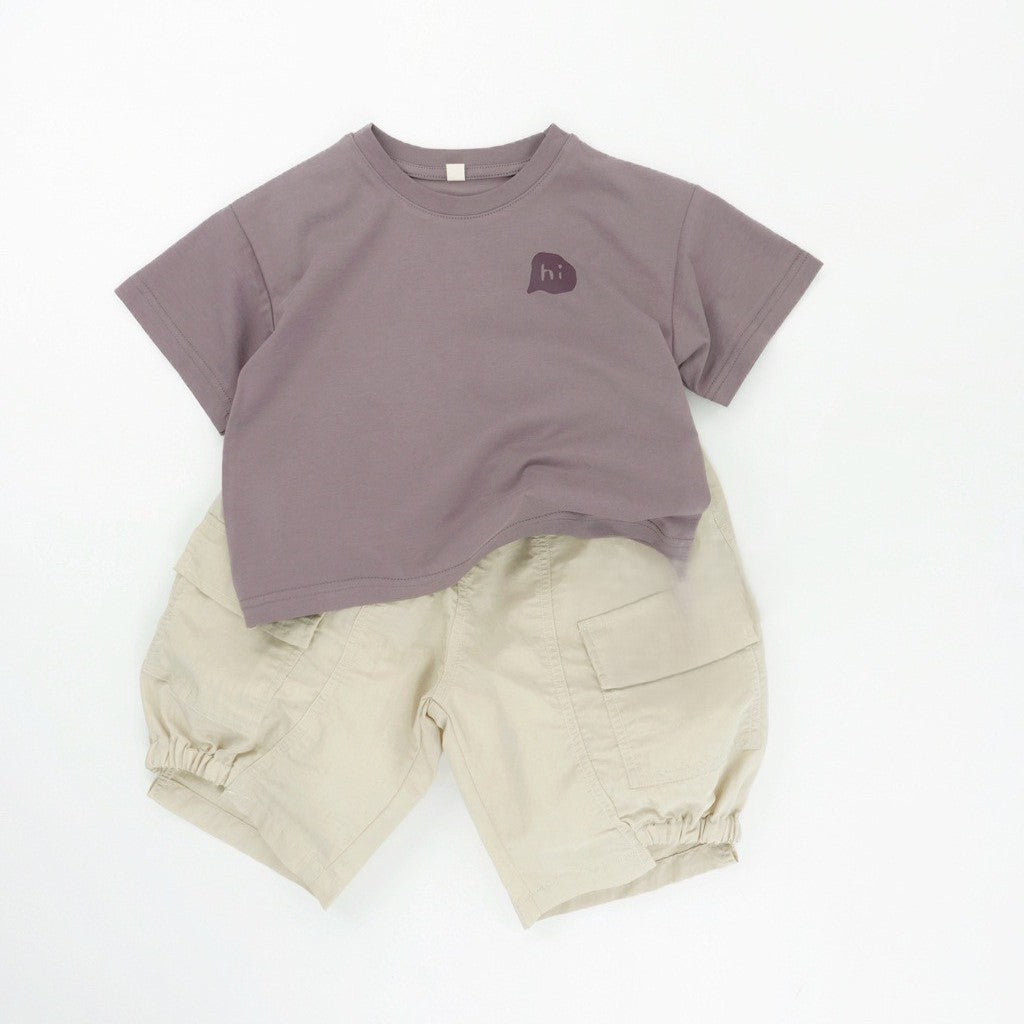 1-5thn | Tshirt Kaos Korea Basic Lengan Pendek Unisex Pakaian Bayi KQHZ catalog KBF