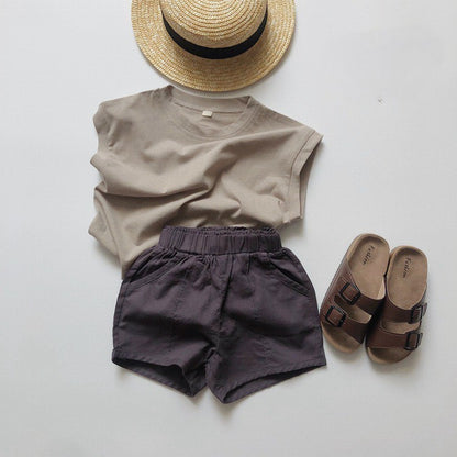 1-5thn | Tshirt Kaos Korea Basic Oblong Kutang Anak Laki-laki Pakaian Bayi KQHZ catalog KBA