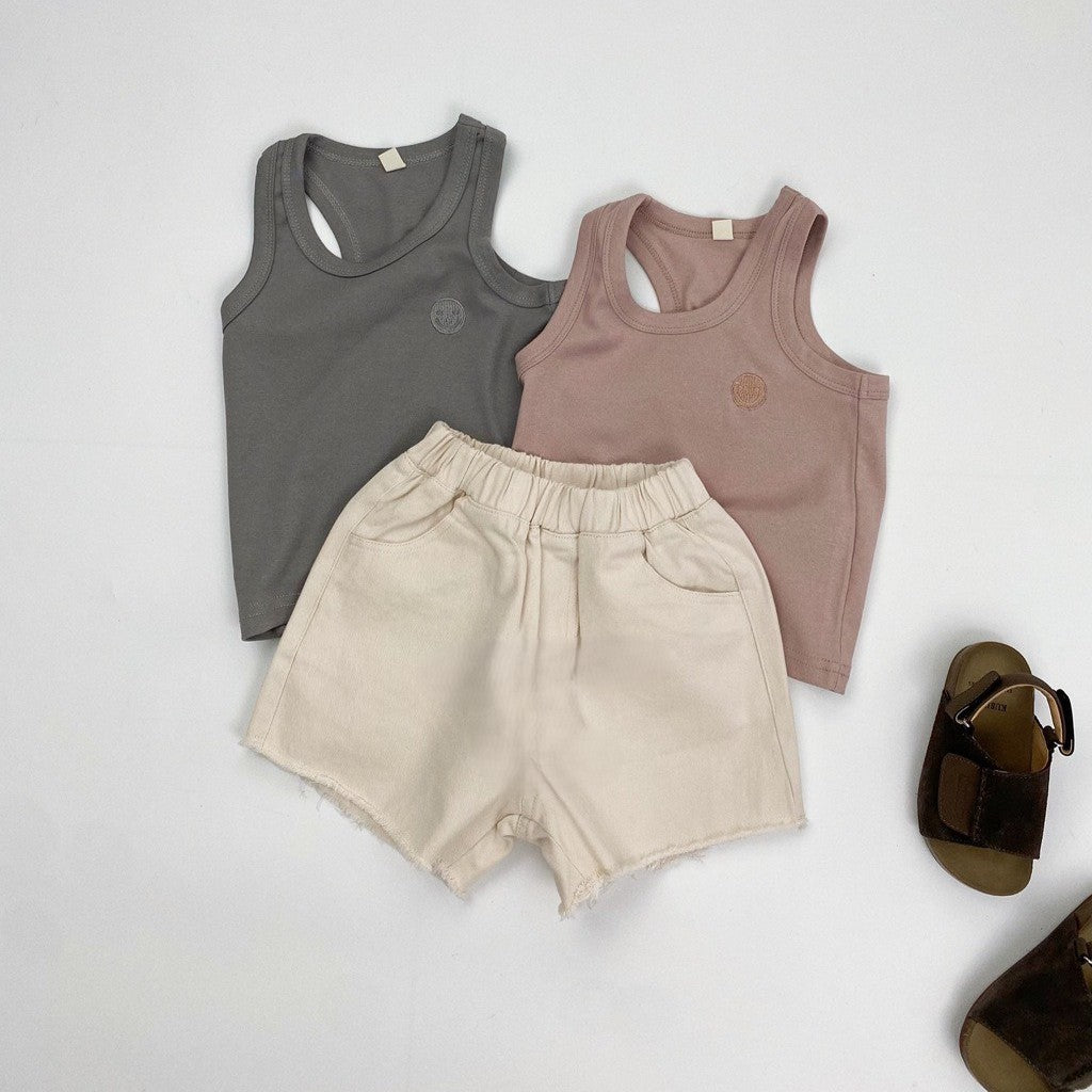 1-5thn | Tshirt Kaos Korea Singlet Basic Oblong Kutang Anak Laki-laki Pakaian Bayi KQHZ catalog KBD