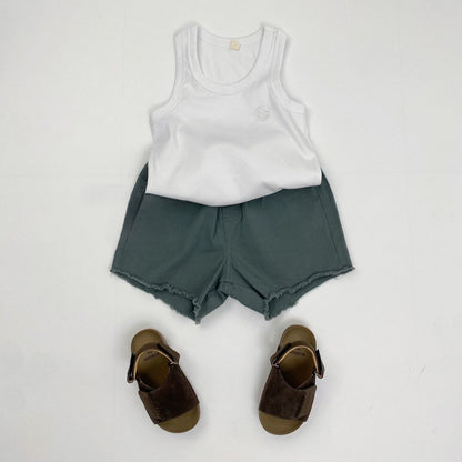 1-5thn | Tshirt Kaos Korea Singlet Basic Oblong Kutang Anak Laki-laki Pakaian Bayi KQHZ catalog KBD