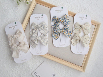 (isi 2psg) Set Jepitan rambut | Pita Rambut | bayi anak bunga import perempuan aksesoris catalog ATSP AK