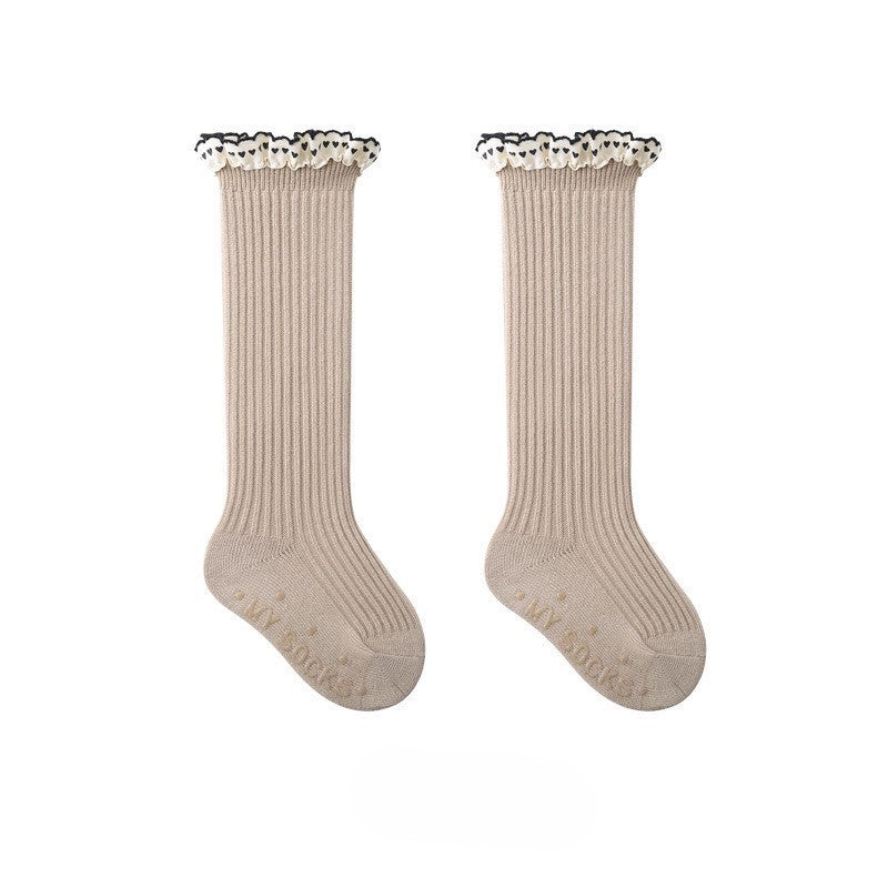 1-8 thn | KAOS KAKI PANJANG RUFFLE BAYI ANAK IMPOR NEWBORN SOCKS PEREMPUAN catalog NMBB FAX