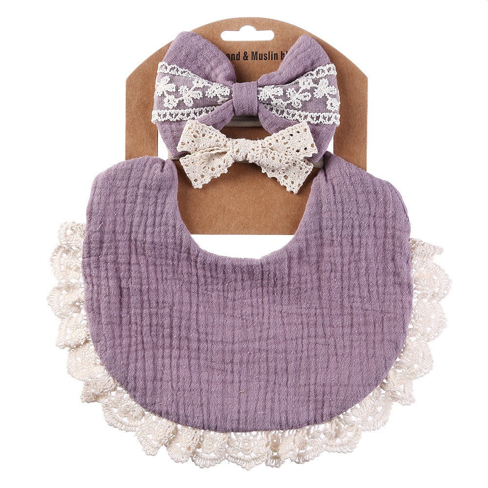 2 BANDANA + 1 BIB | SLABBER PITA HEADBAND BAYI SET CELEMEK TATAKAN LIUR ANAK catalog QUIN NK