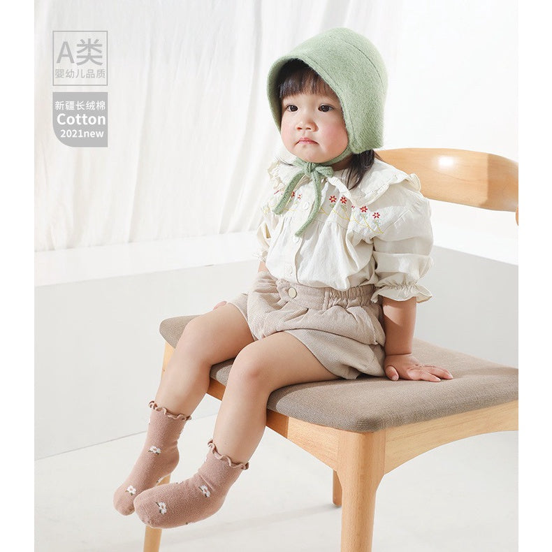 0-3 thn | KAOS KAKI BAYI ANAK IMPOR NEWBORN SOCKS PEREMPUAN catalog QN QE